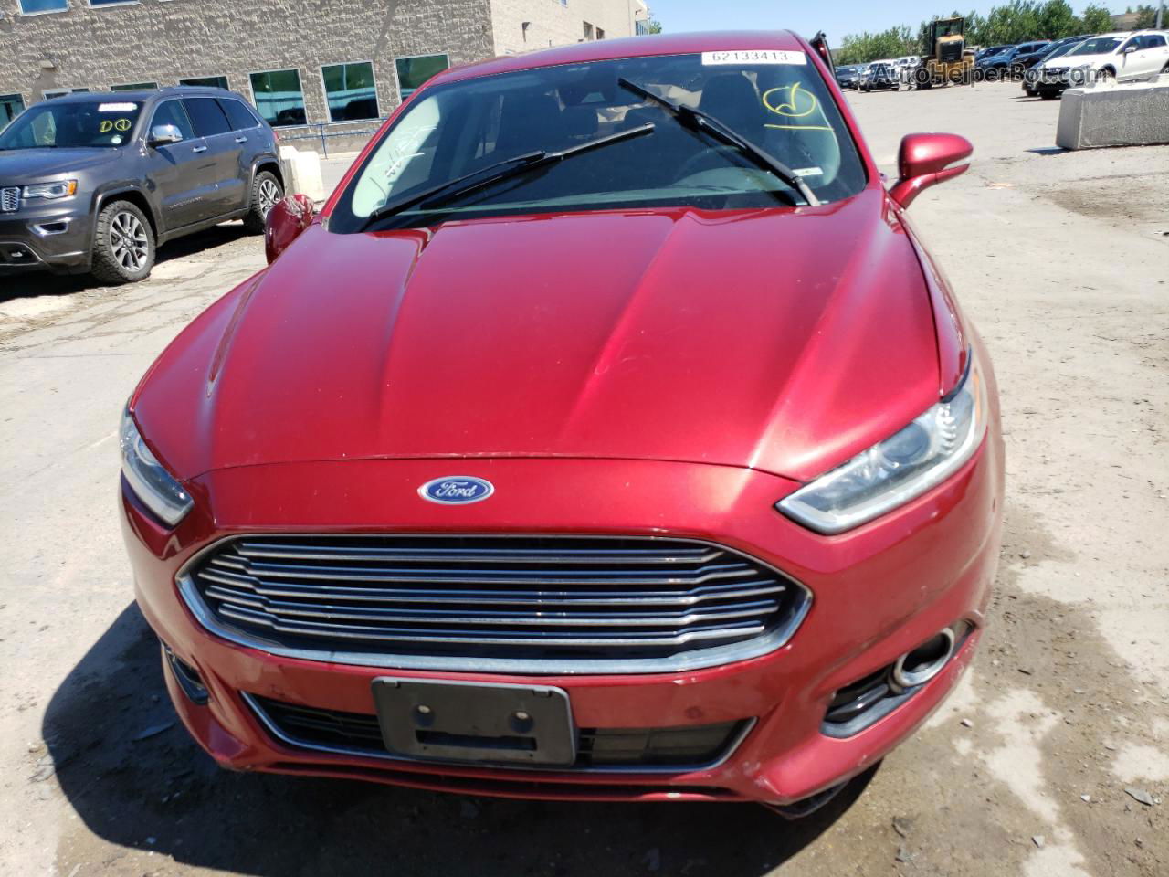 2013 Ford Fusion Titanium Красный vin: 3FA6P0D91DR202615