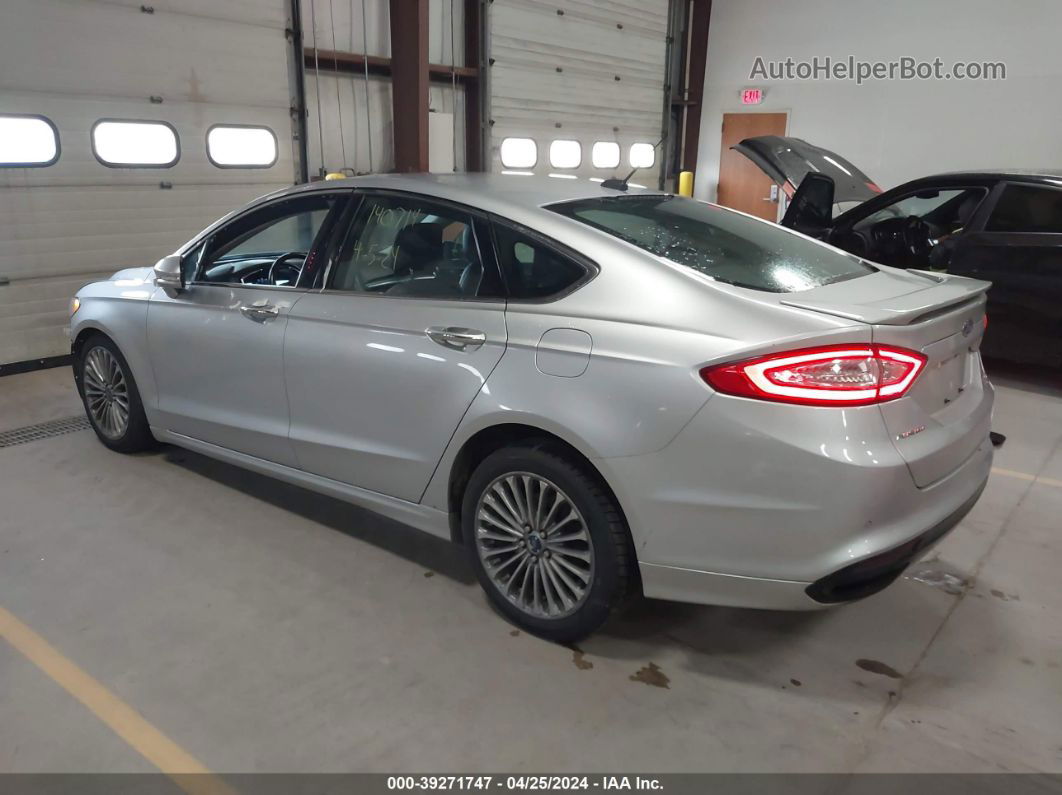 2013 Ford Fusion Titanium Silver vin: 3FA6P0D91DR244802