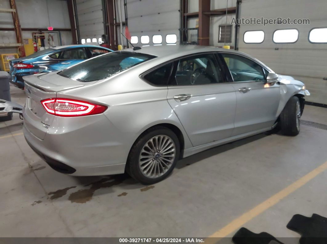 2013 Ford Fusion Titanium Silver vin: 3FA6P0D91DR244802