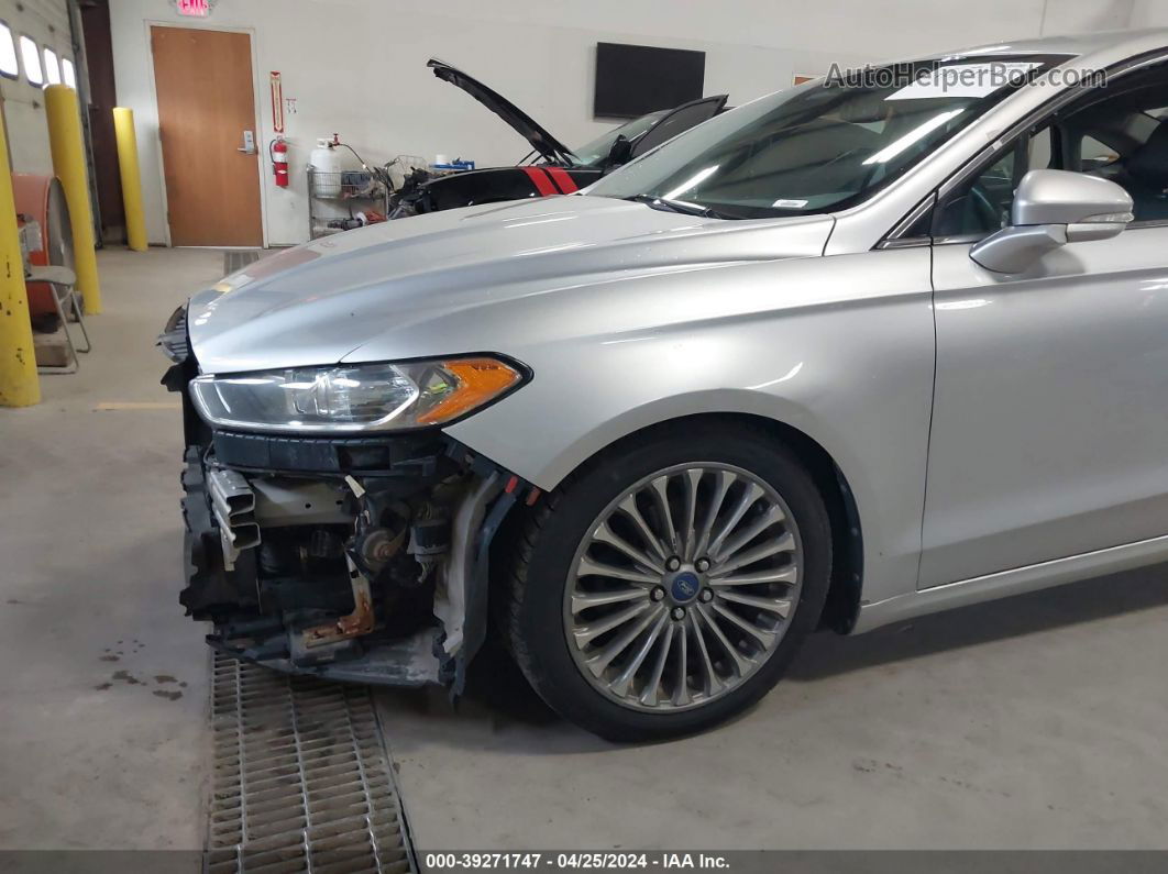 2013 Ford Fusion Titanium Silver vin: 3FA6P0D91DR244802