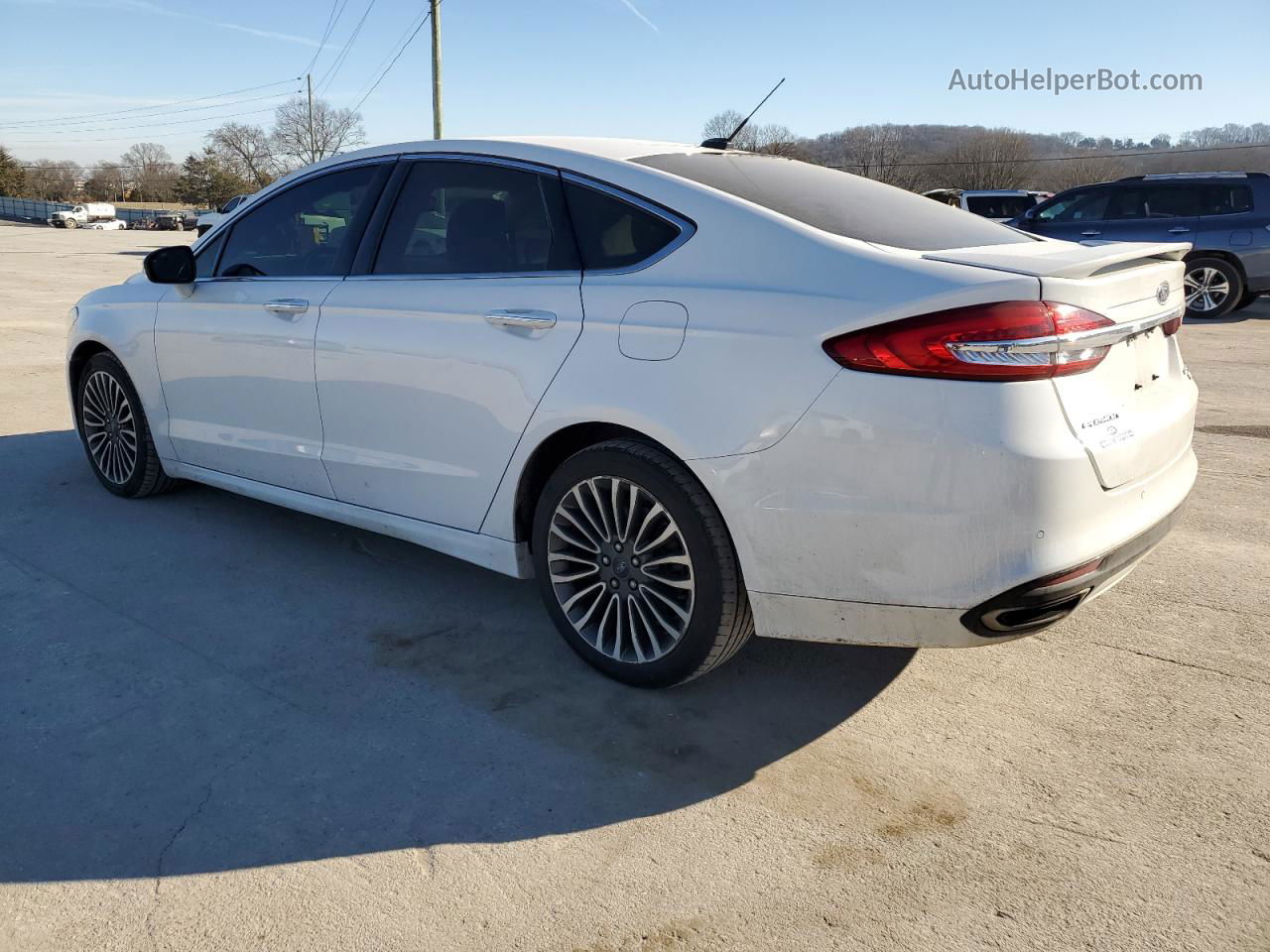 2018 Ford Fusion Titanium/platinum White vin: 3FA6P0D91JR188548