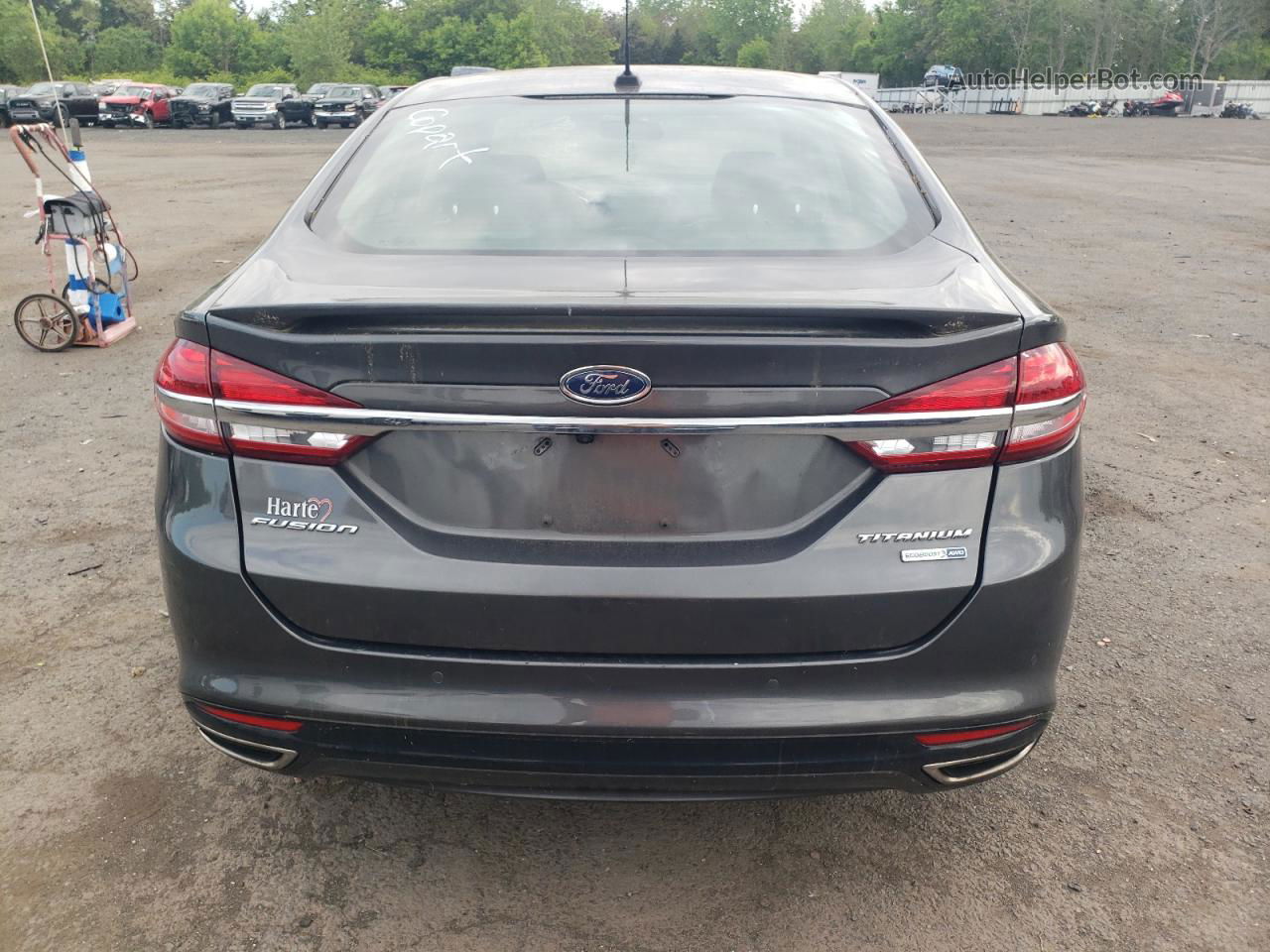 2018 Ford Fusion Titanium/platinum Gray vin: 3FA6P0D91JR234489