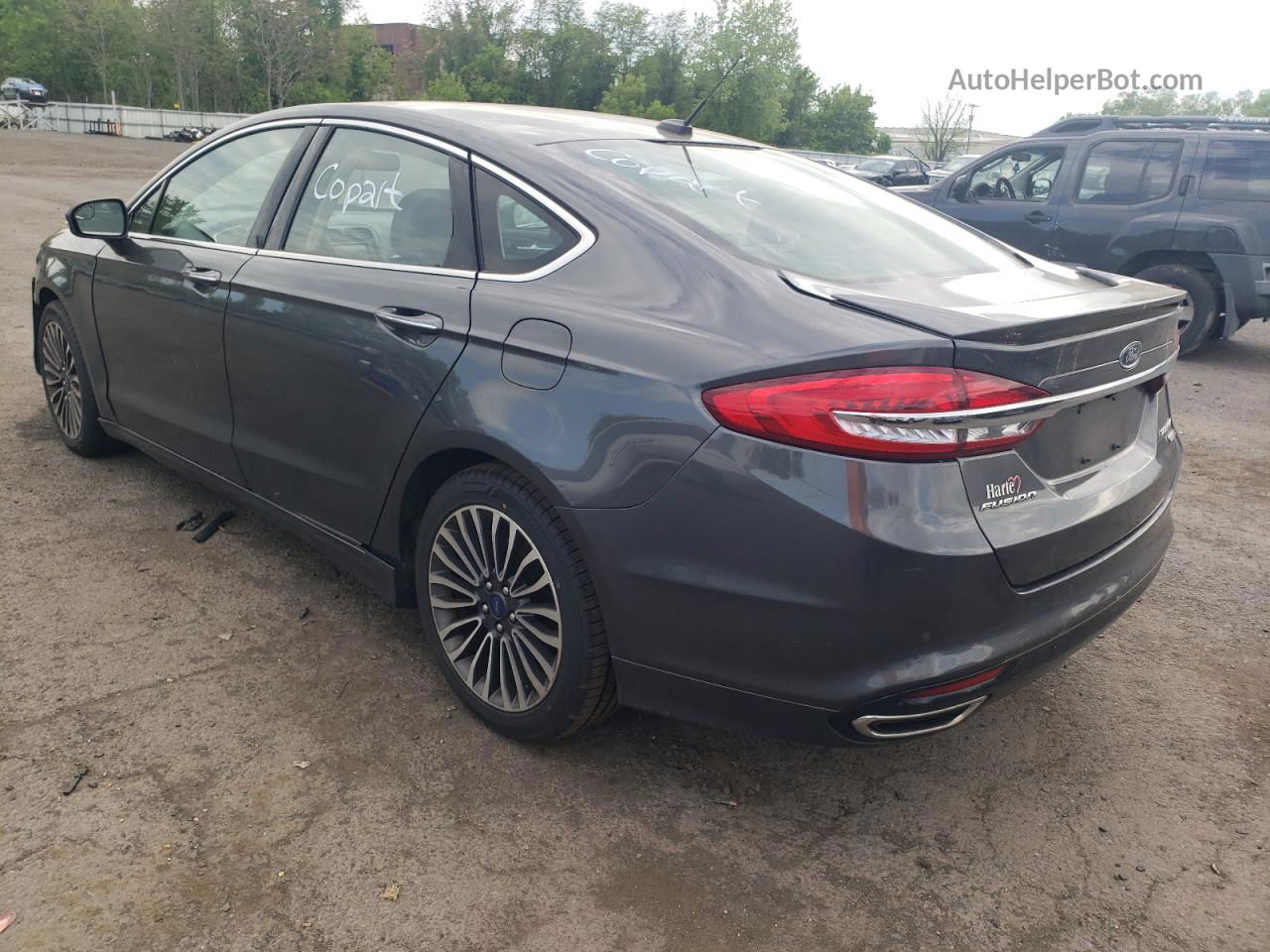 2018 Ford Fusion Titanium/platinum Gray vin: 3FA6P0D91JR234489