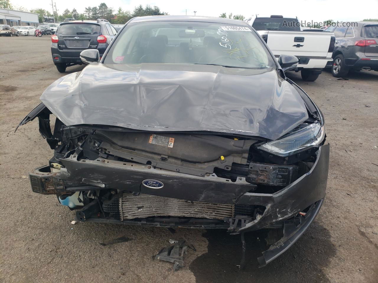 2018 Ford Fusion Titanium/platinum Gray vin: 3FA6P0D91JR234489