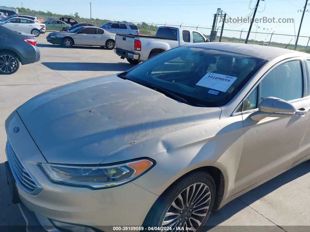 2018 Ford Fusion Titanium Желто-коричневый vin: 3FA6P0D91JR246674