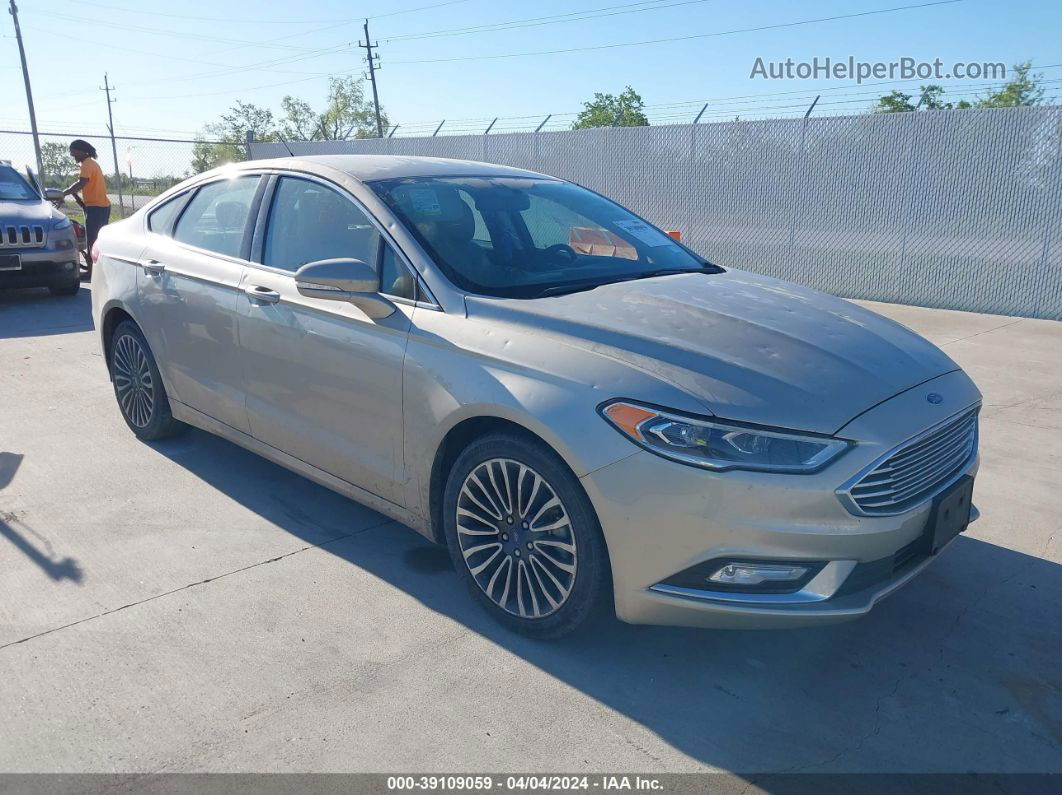 2018 Ford Fusion Titanium Tan vin: 3FA6P0D91JR246674