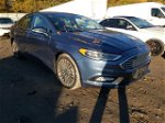 2018 Ford Fusion Titanium/platinum Синий vin: 3FA6P0D91JR278489