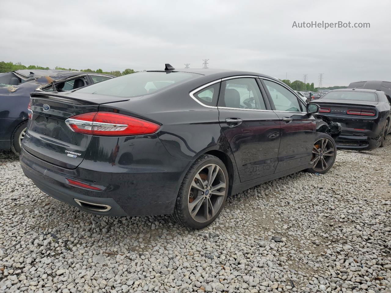 2020 Ford Fusion Titanium Black vin: 3FA6P0D91LR173888