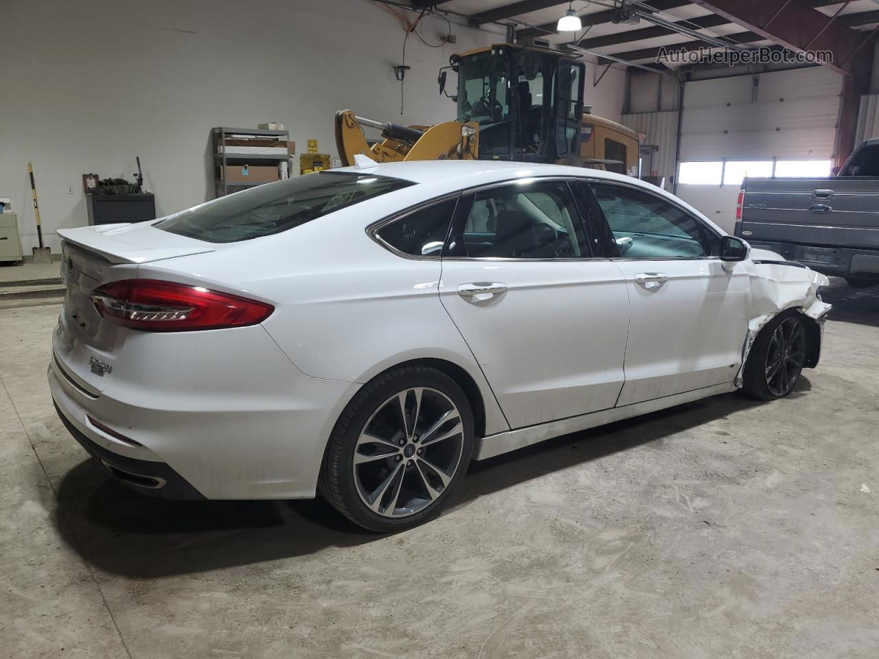 2020 Ford Fusion Titanium White vin: 3FA6P0D91LR174247