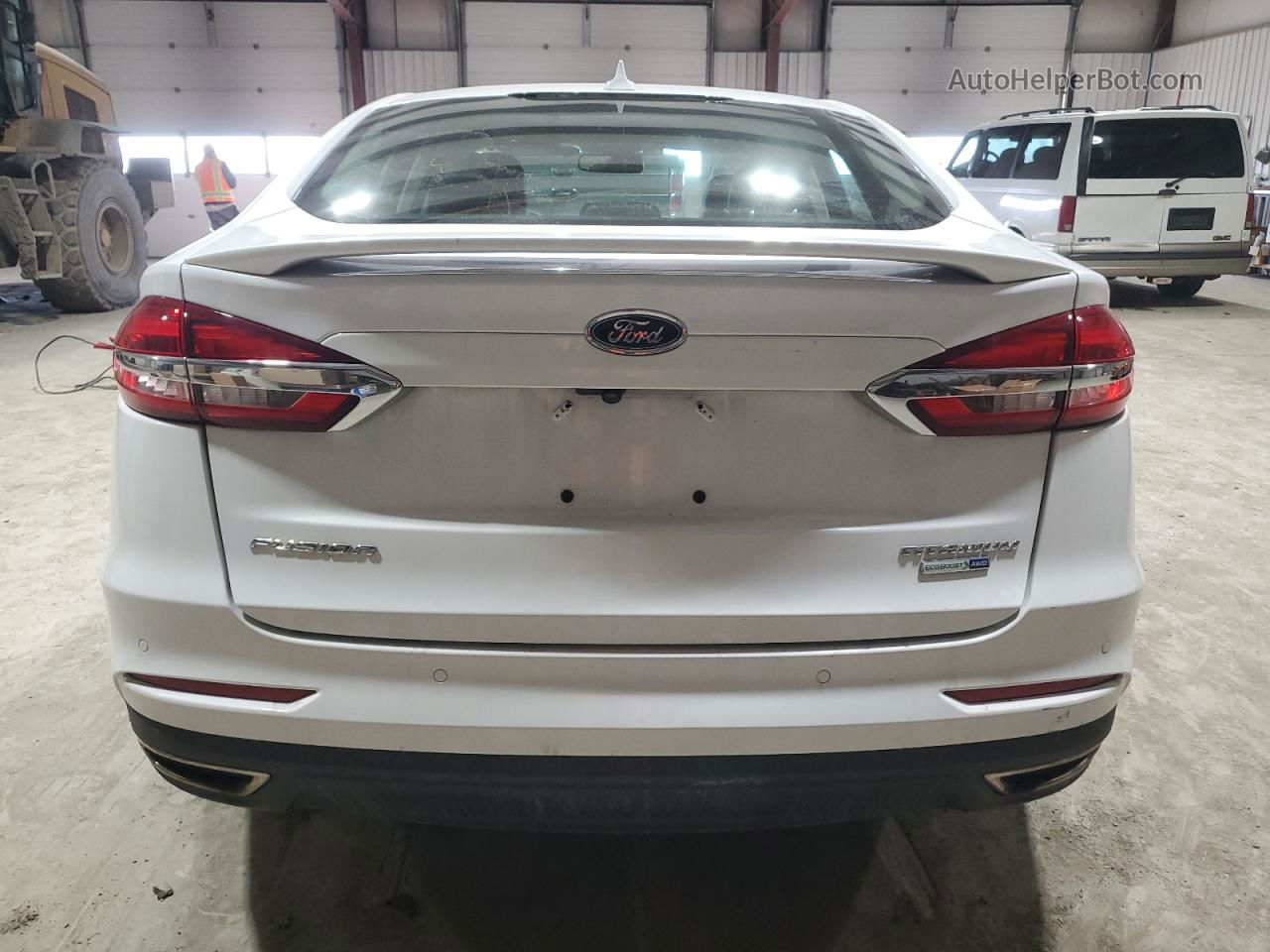 2020 Ford Fusion Titanium White vin: 3FA6P0D91LR174247