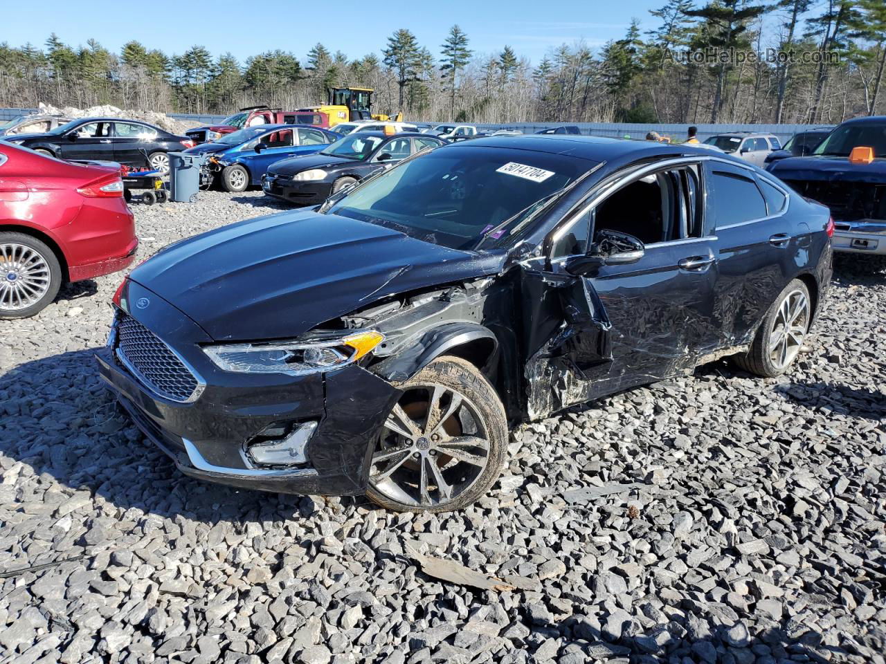 2020 Ford Fusion Titanium Black vin: 3FA6P0D91LR253496