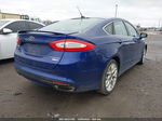 2014 Ford Fusion Titanium Синий vin: 3FA6P0D92ER396413