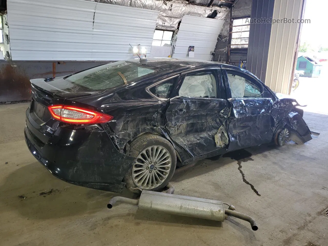 2016 Ford Fusion Titanium Черный vin: 3FA6P0D92GR264125