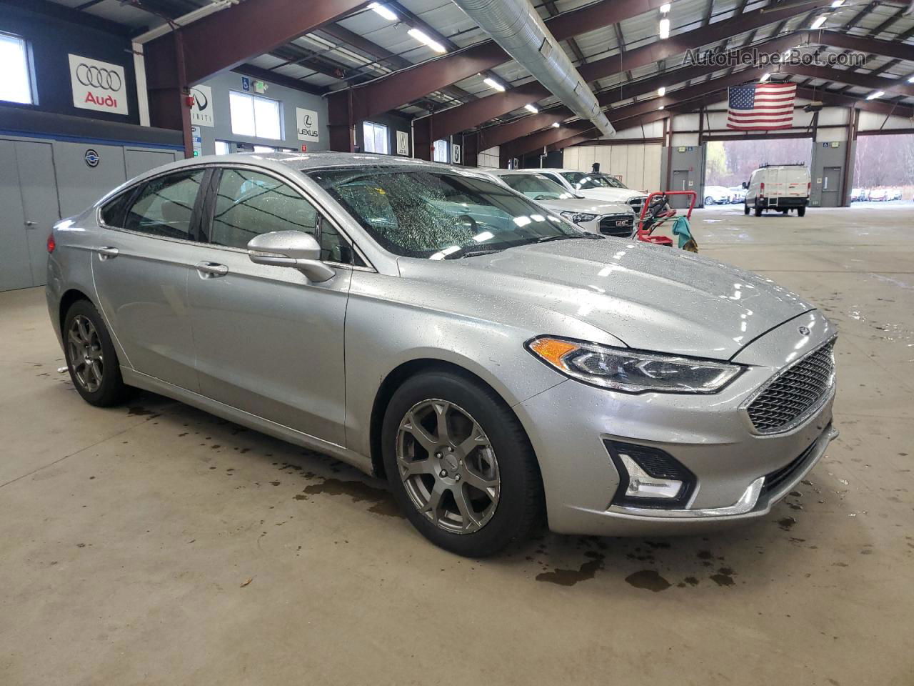 2020 Ford Fusion Titanium Silver vin: 3FA6P0D92LR128328