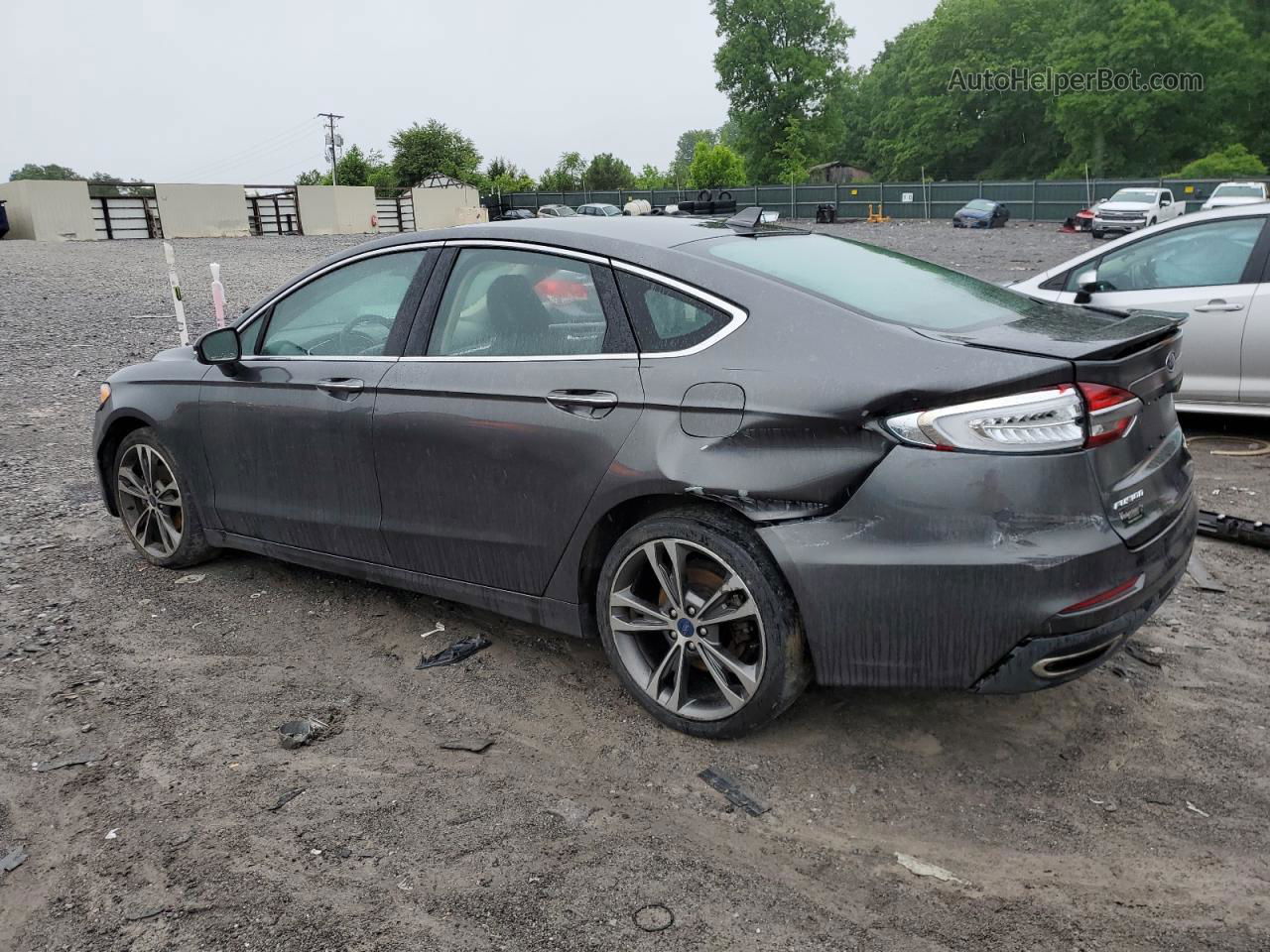 2020 Ford Fusion Titanium Серый vin: 3FA6P0D92LR152919