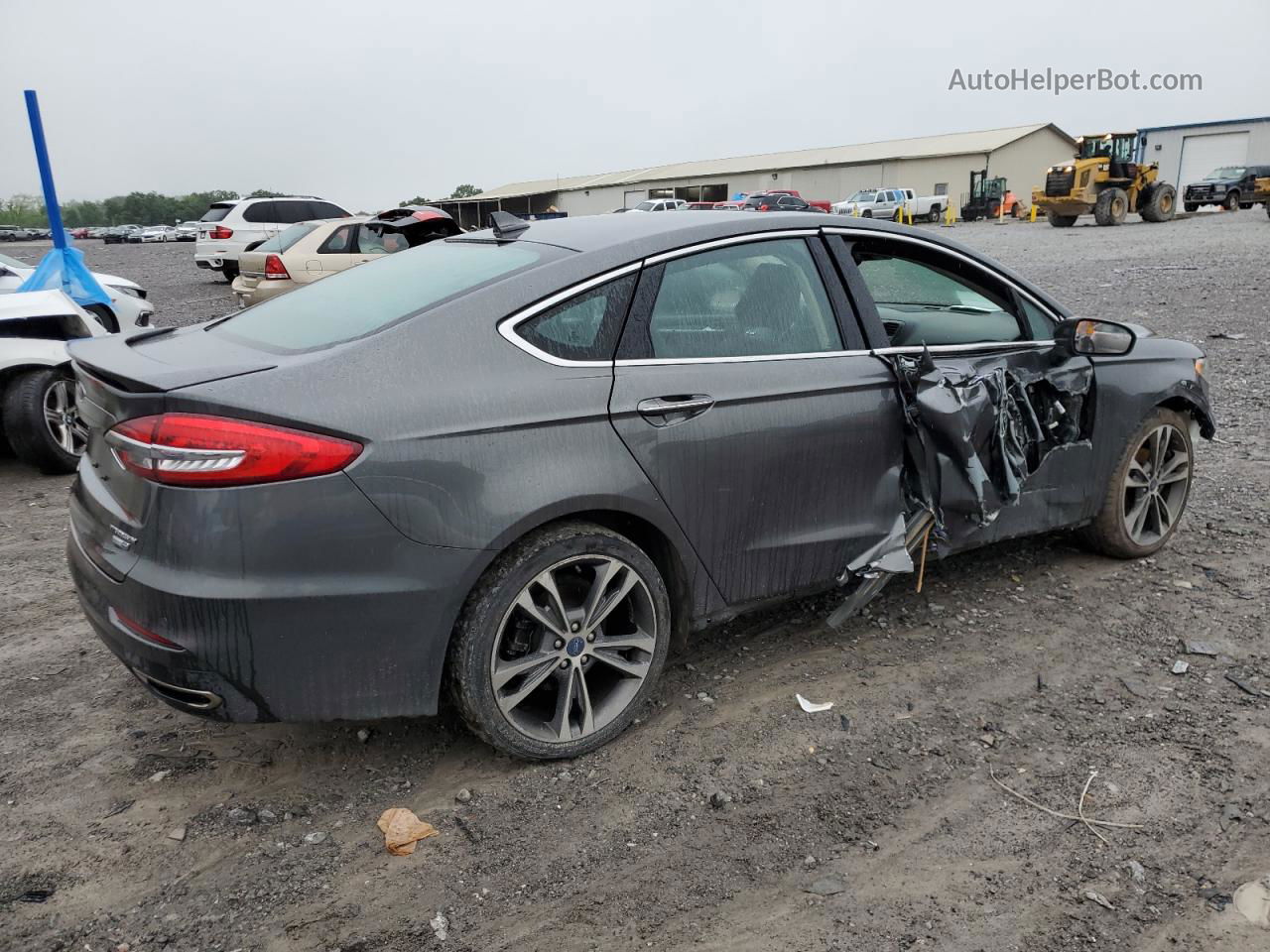 2020 Ford Fusion Titanium Серый vin: 3FA6P0D92LR152919