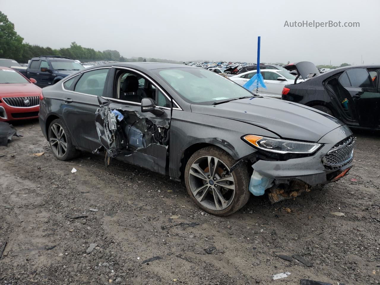 2020 Ford Fusion Titanium Gray vin: 3FA6P0D92LR152919