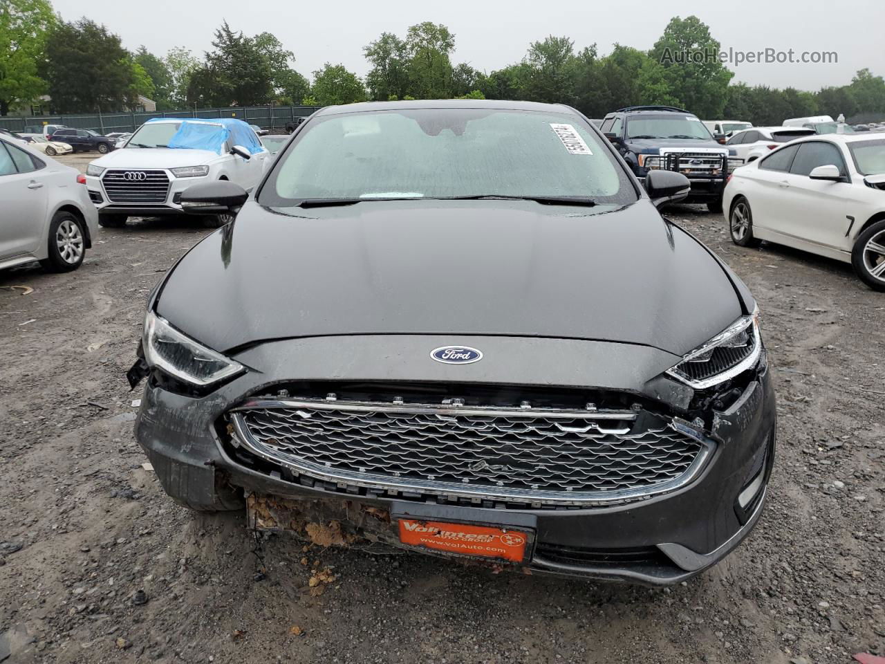 2020 Ford Fusion Titanium Серый vin: 3FA6P0D92LR152919