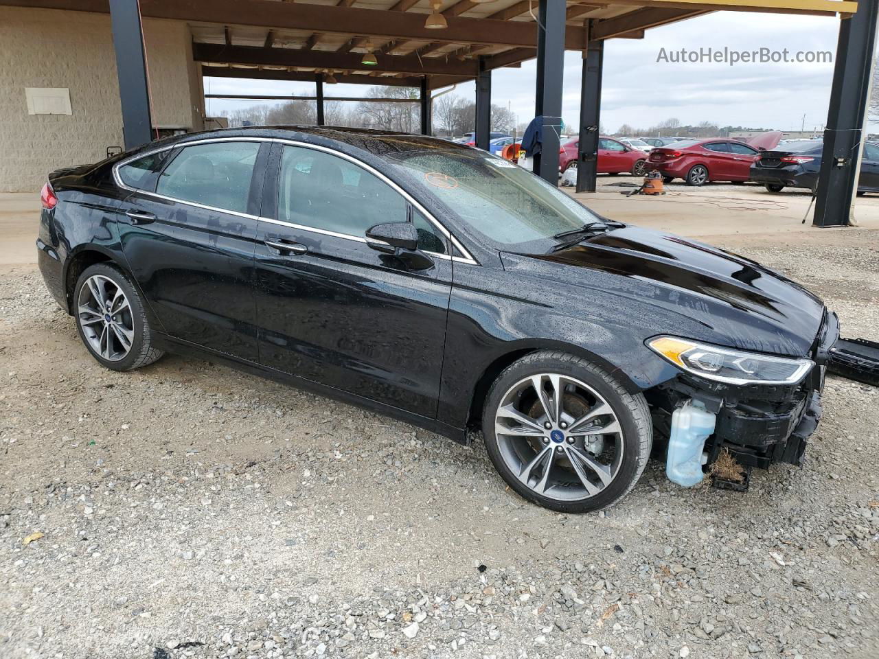 2020 Ford Fusion Titanium Черный vin: 3FA6P0D92LR194135