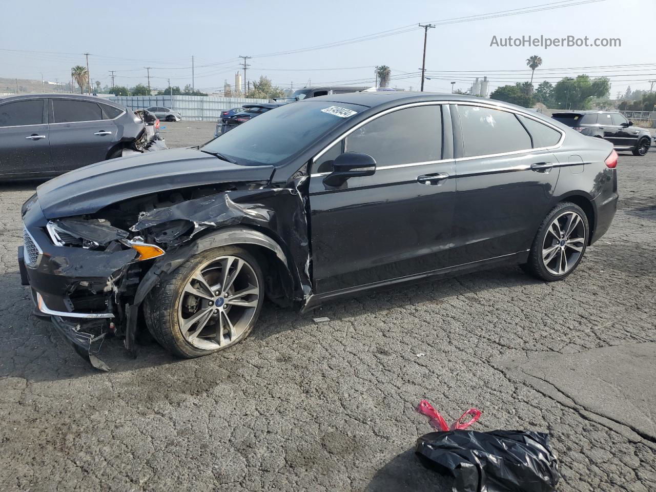 2020 Ford Fusion Titanium Black vin: 3FA6P0D92LR203402