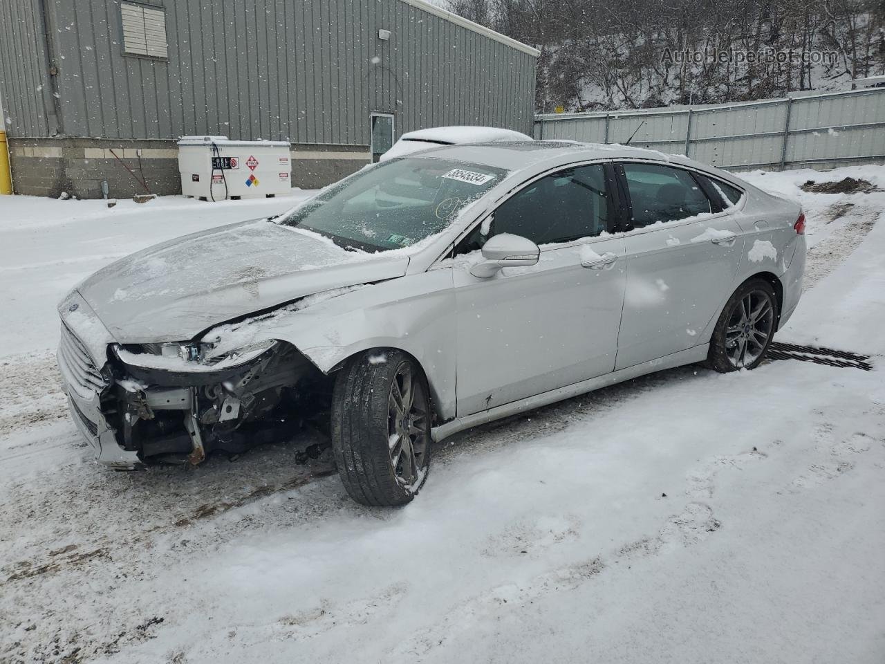 2013 Ford Fusion Titanium Silver vin: 3FA6P0D93DR197031