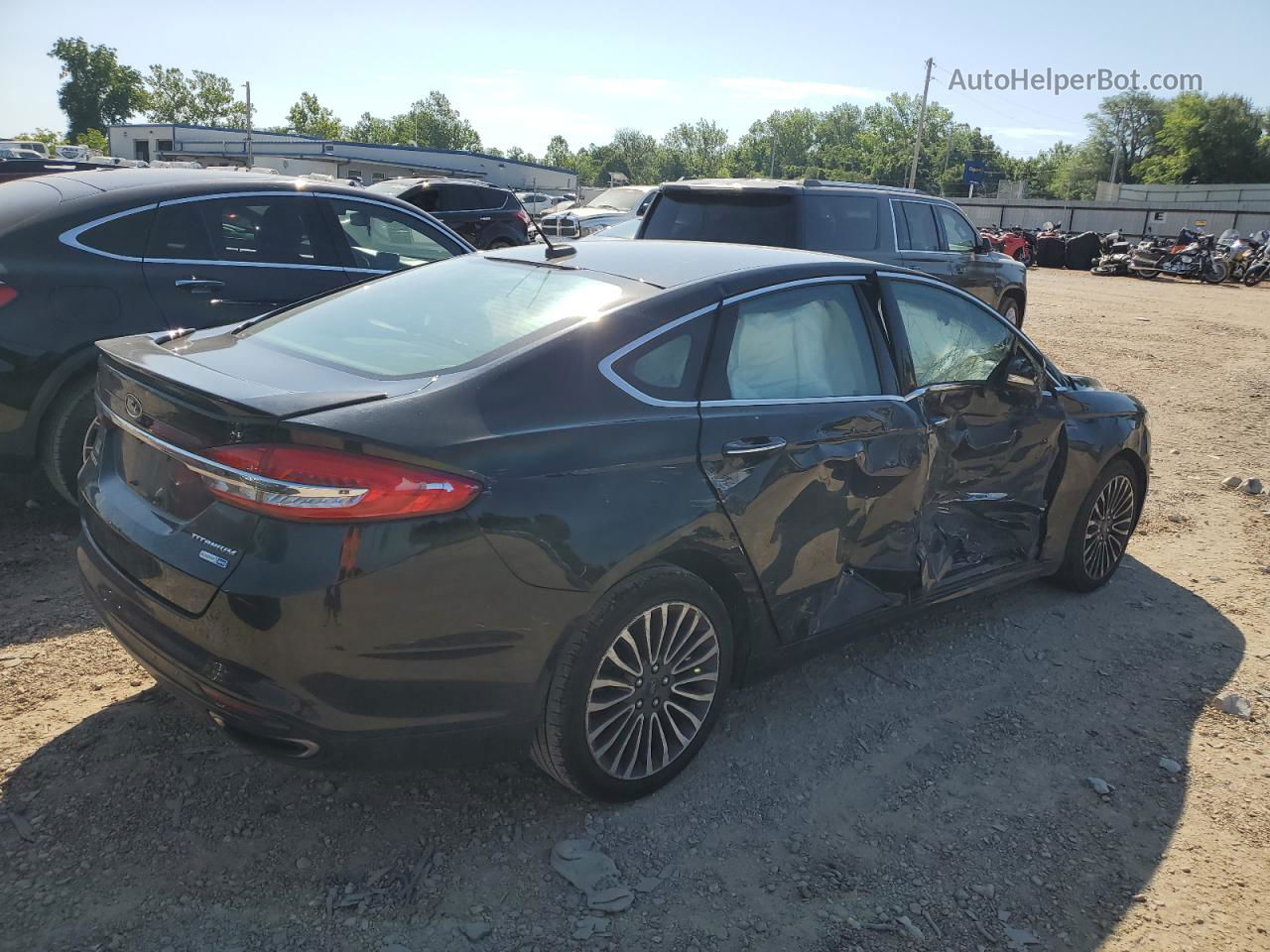 2018 Ford Fusion Titanium/platinum Black vin: 3FA6P0D93JR233523