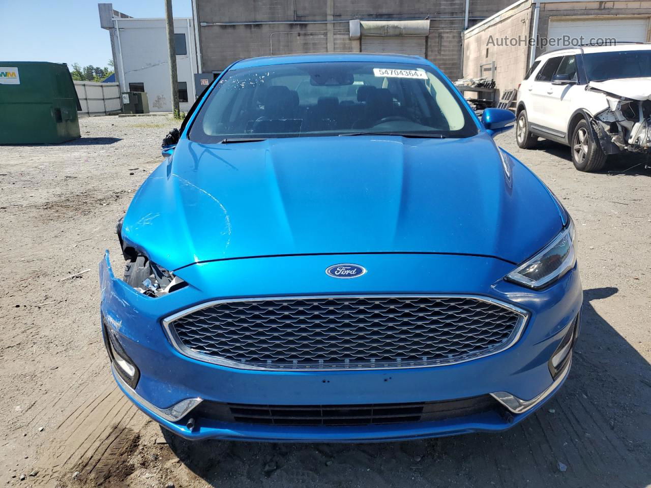 2020 Ford Fusion Titanium Blue vin: 3FA6P0D93LR117077