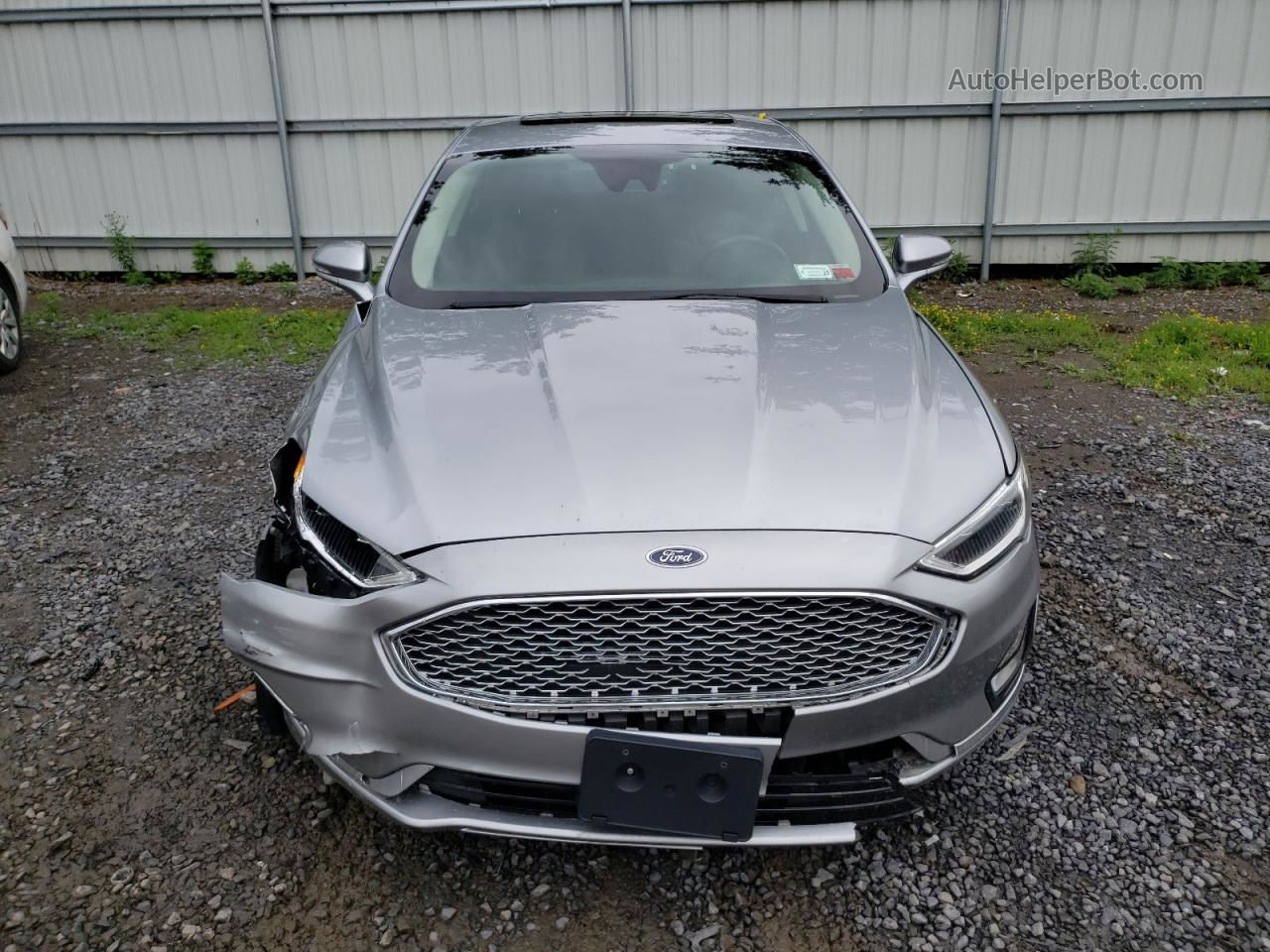 2020 Ford Fusion Titanium Silver vin: 3FA6P0D93LR117290