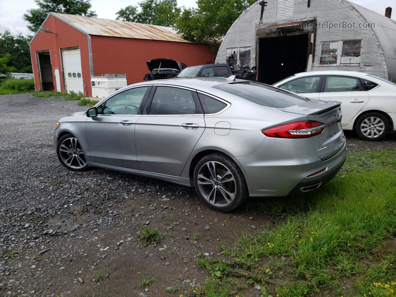 2020 Ford Fusion Titanium Серебряный vin: 3FA6P0D93LR117290