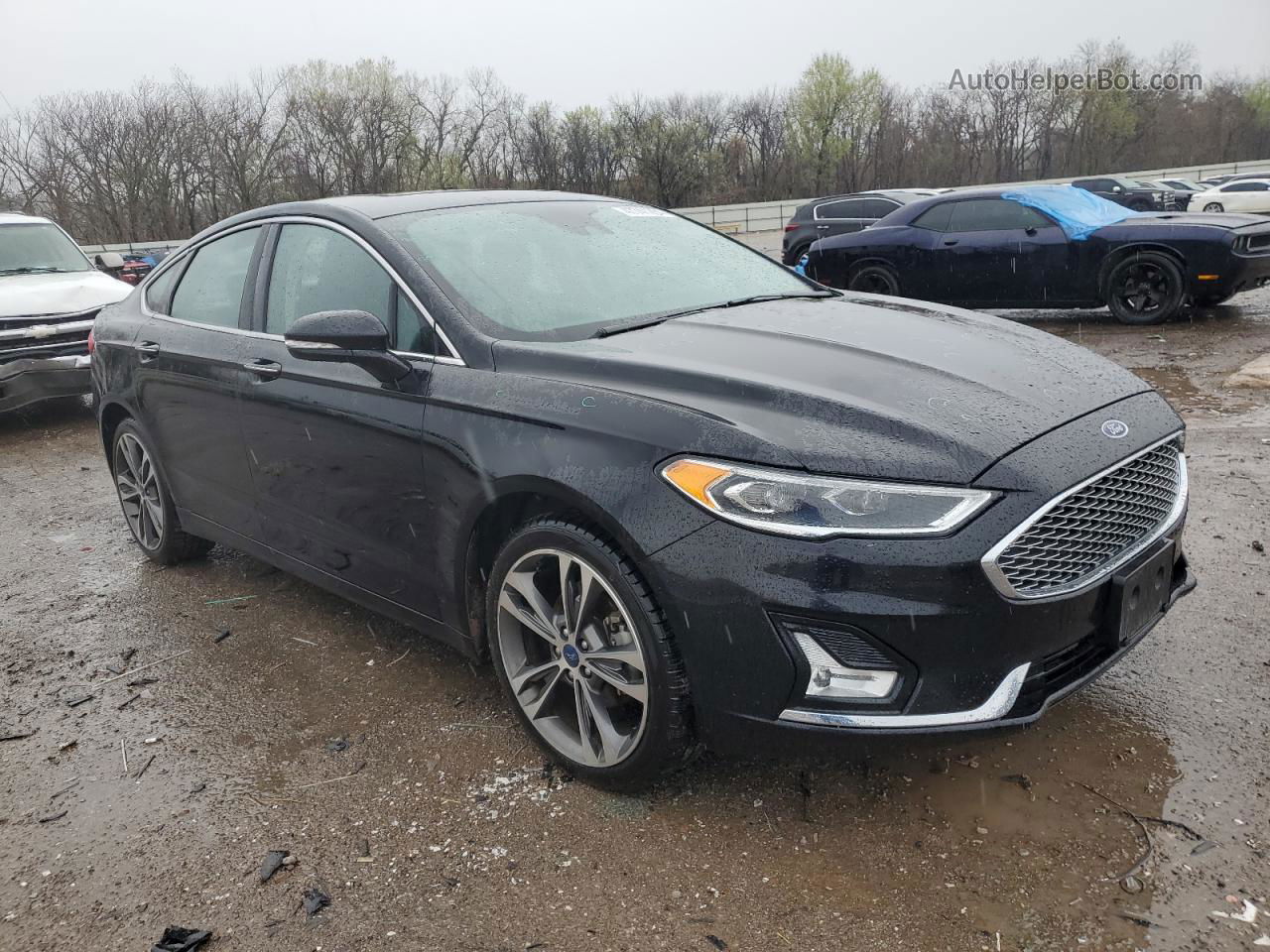 2020 Ford Fusion Titanium Черный vin: 3FA6P0D93LR174654