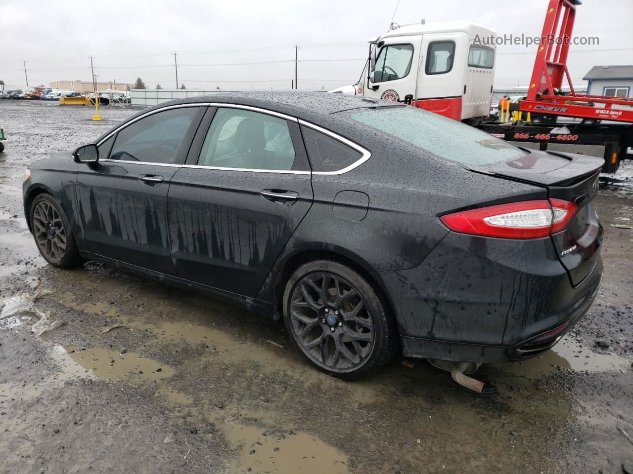 2013 Ford Fusion Titanium Black vin: 3FA6P0D94DR351665