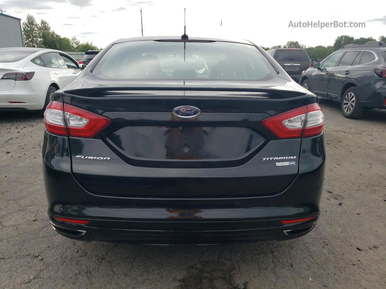 2014 Ford Fusion Titanium Charcoal vin: 3FA6P0D94ER215361