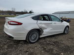 2014 Ford Fusion Titanium White vin: 3FA6P0D94ER297351