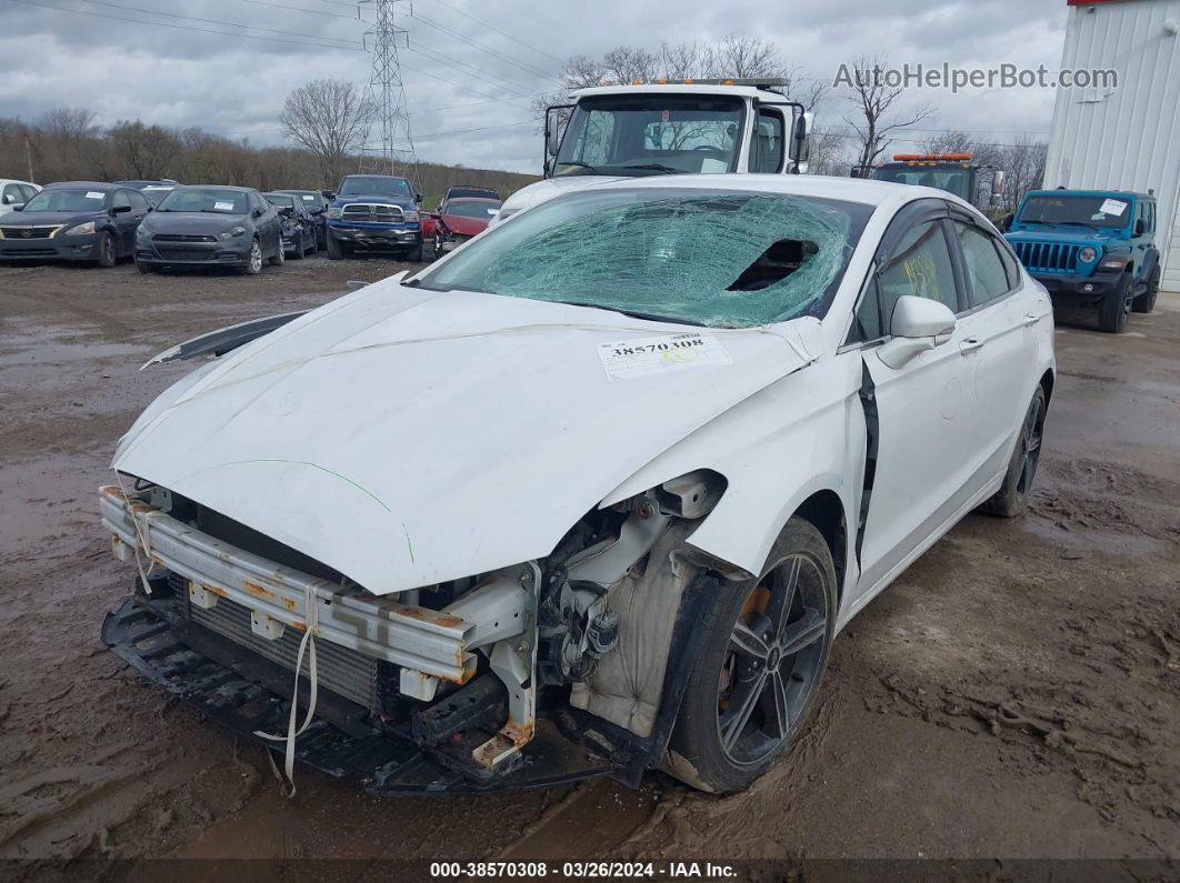 2015 Ford Fusion Titanium White vin: 3FA6P0D94FR116573