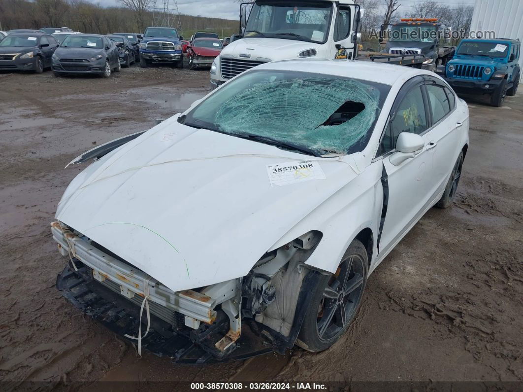 2015 Ford Fusion Titanium White vin: 3FA6P0D94FR116573