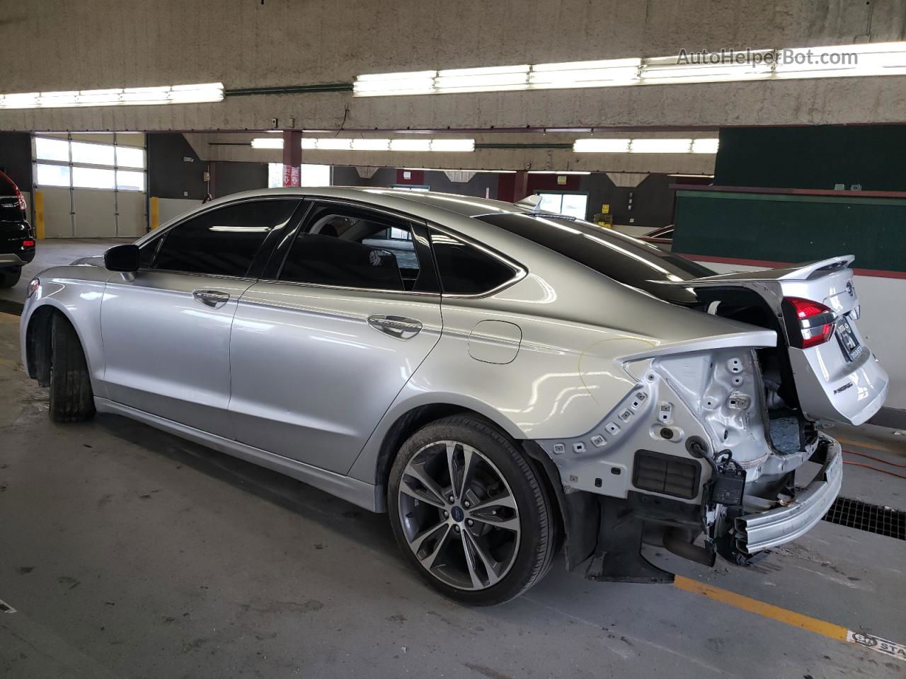 2019 Ford Fusion Titanium Silver vin: 3FA6P0D94KR241647