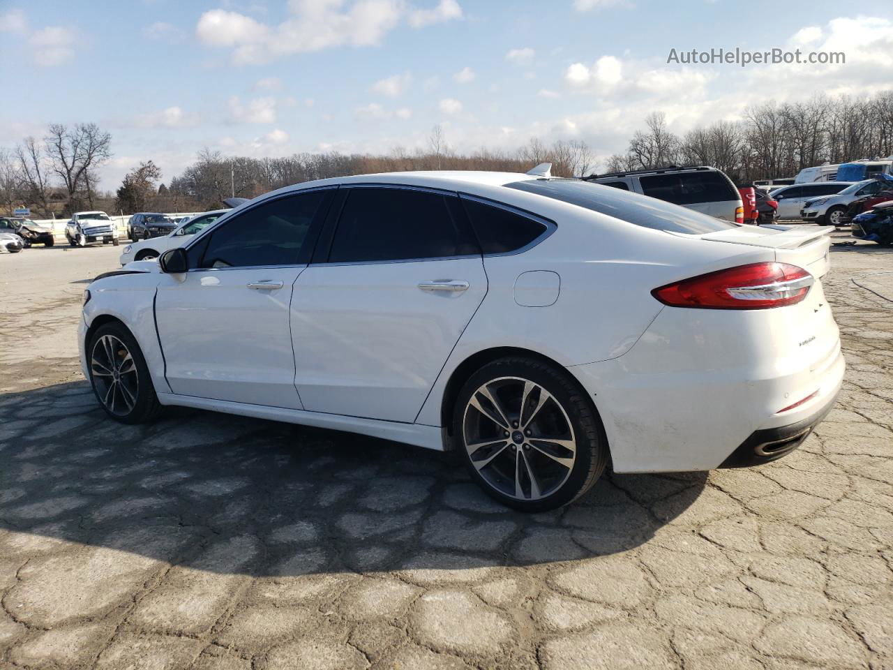 2020 Ford Fusion Titanium Белый vin: 3FA6P0D94LR174808