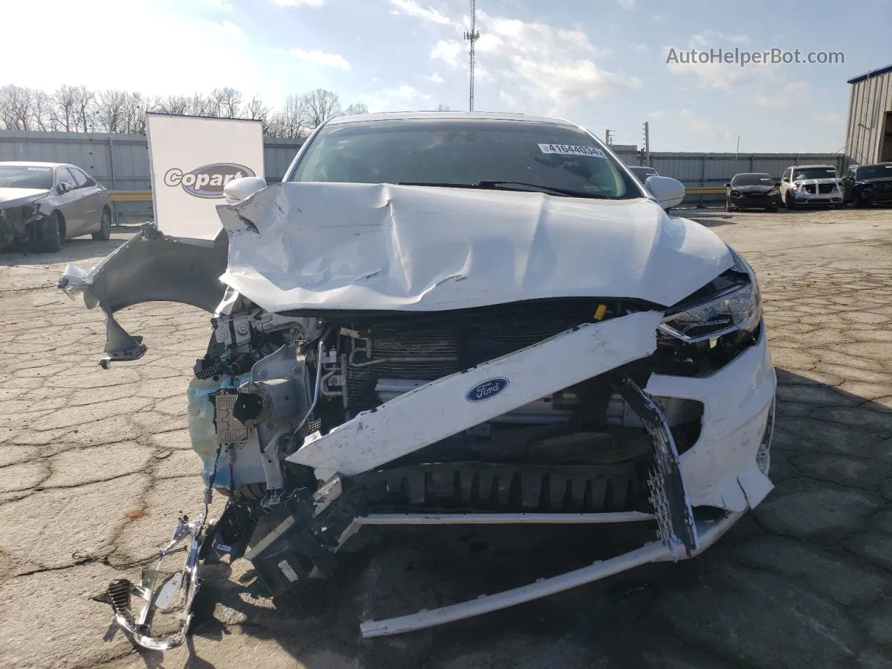 2020 Ford Fusion Titanium White vin: 3FA6P0D94LR174808