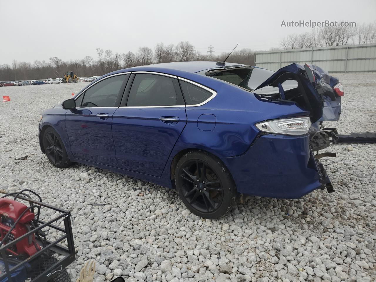 2014 Ford Fusion Titanium Blue vin: 3FA6P0D95ER350896