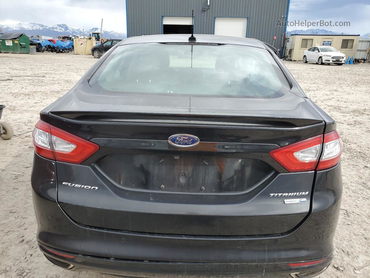 2014 Ford Fusion Titanium Черный vin: 3FA6P0D95ER391691