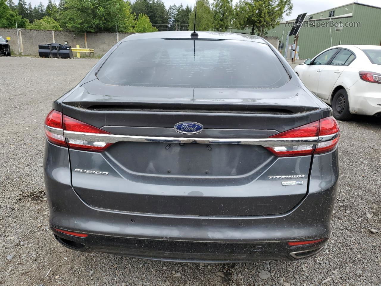 2017 Ford Fusion Titanium Gray vin: 3FA6P0D95HR110932