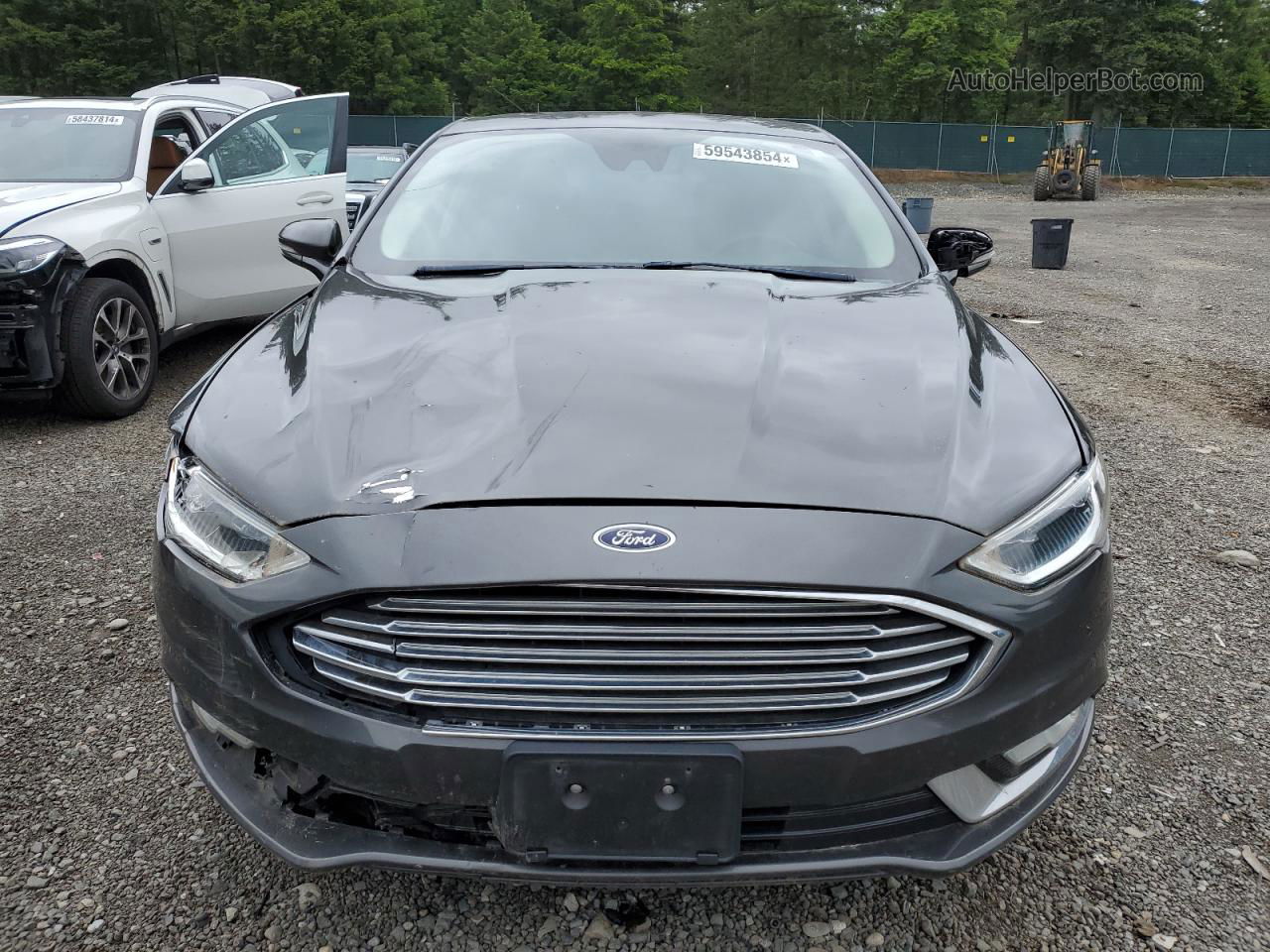 2017 Ford Fusion Titanium Gray vin: 3FA6P0D95HR110932