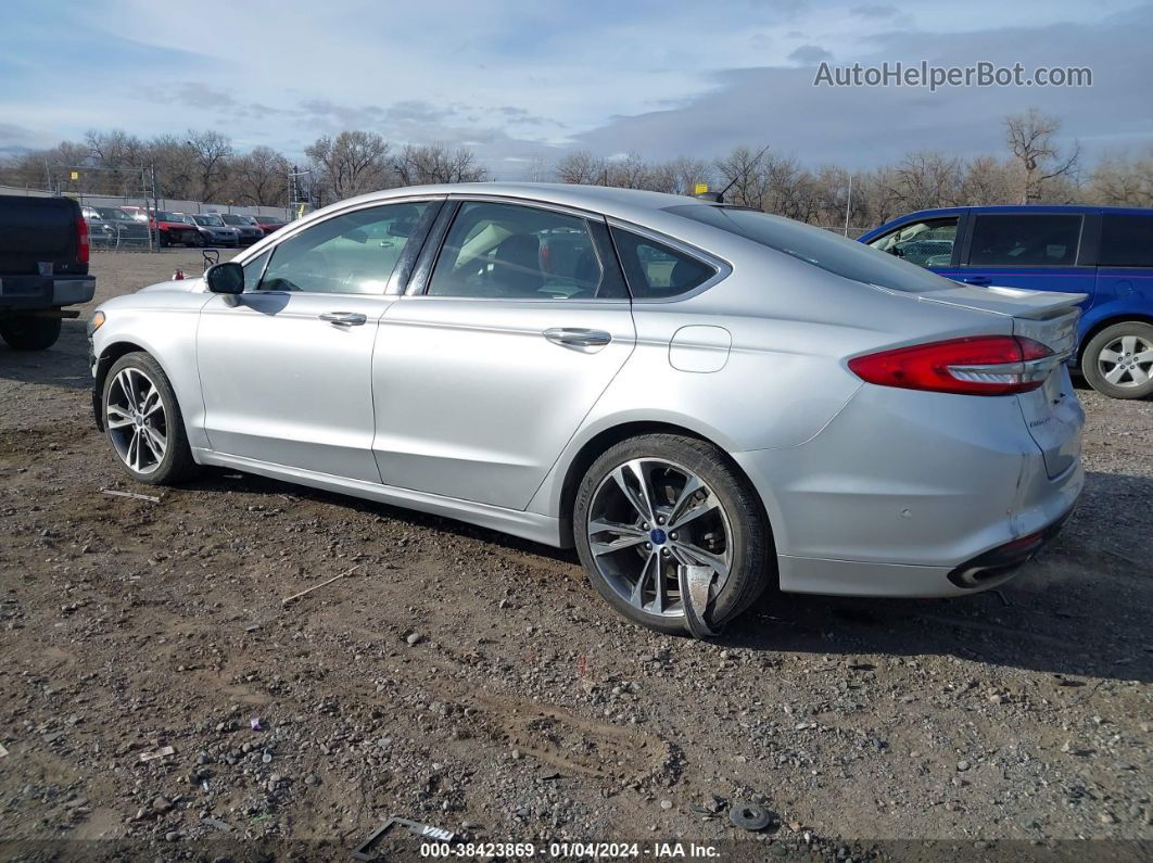 2017 Ford Fusion Titanium Silver vin: 3FA6P0D95HR121137