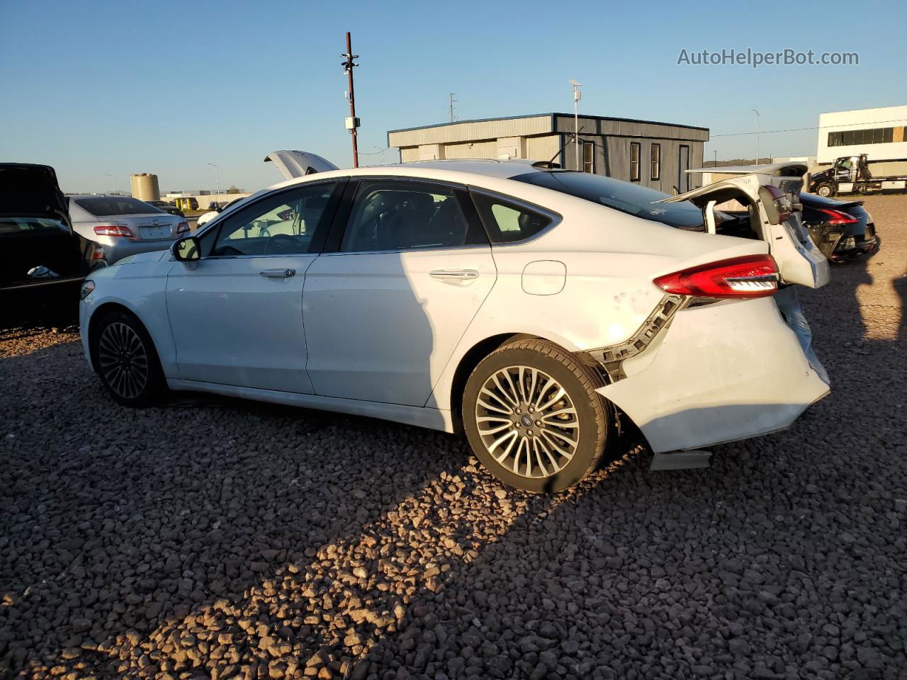 2018 Ford Fusion Titanium/platinum White vin: 3FA6P0D95JR124030