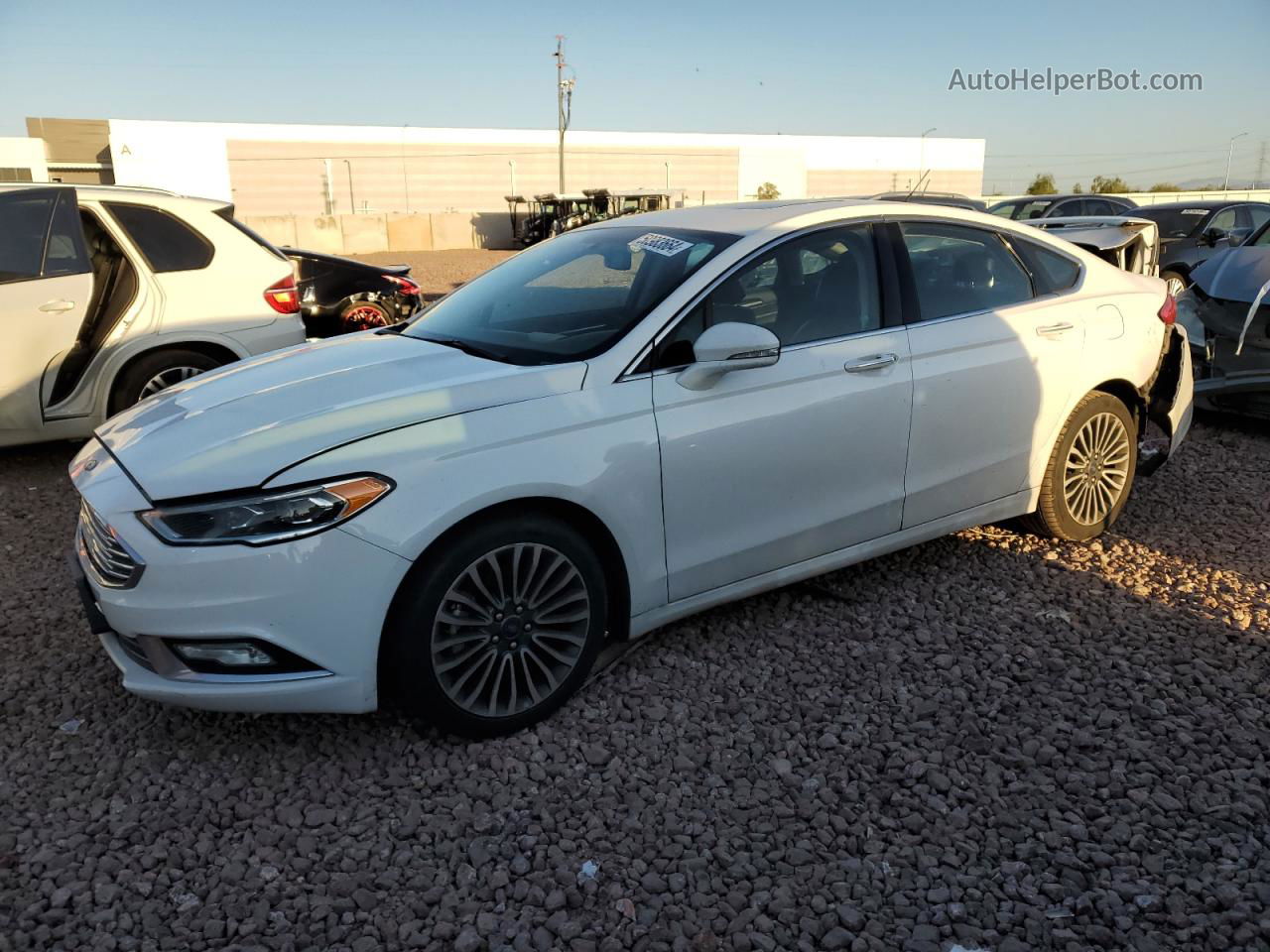 2018 Ford Fusion Titanium/platinum Белый vin: 3FA6P0D95JR124030