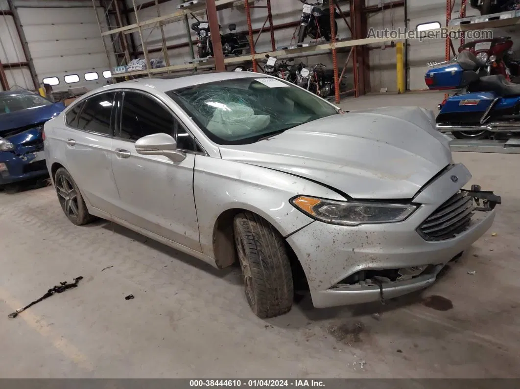 2018 Ford Fusion Titanium Silver vin: 3FA6P0D95JR194028