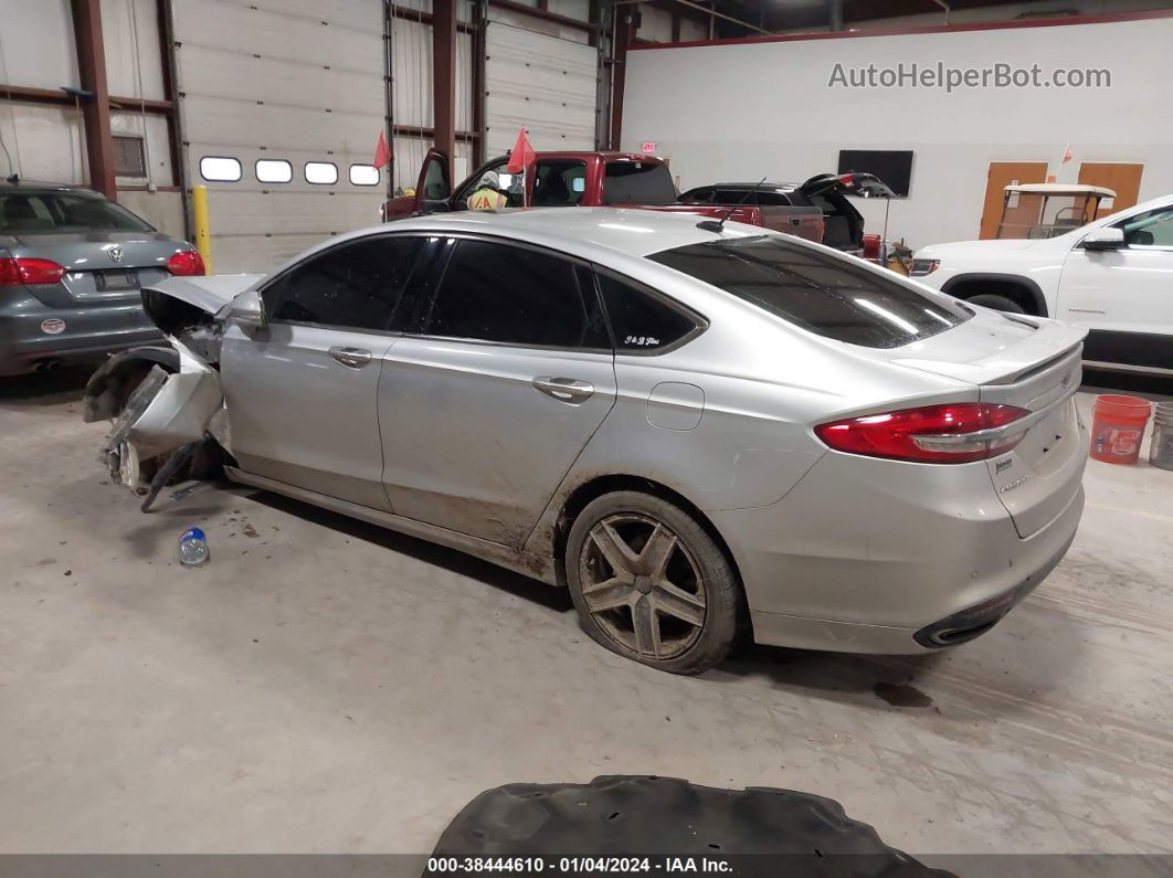 2018 Ford Fusion Titanium Silver vin: 3FA6P0D95JR194028