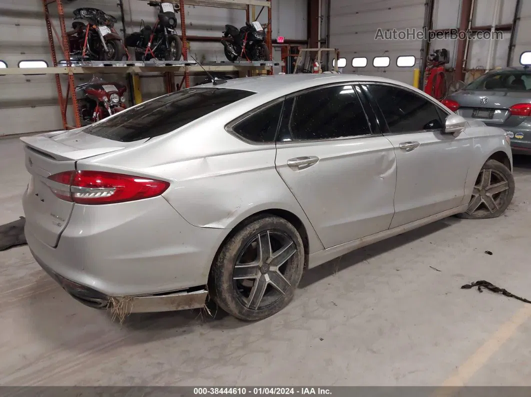 2018 Ford Fusion Titanium Silver vin: 3FA6P0D95JR194028