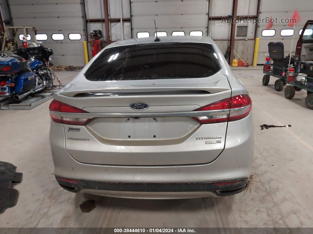 2018 Ford Fusion Titanium Silver vin: 3FA6P0D95JR194028