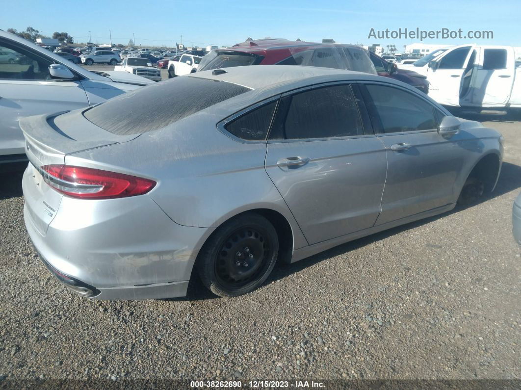 2018 Ford Fusion Titanium Серебряный vin: 3FA6P0D95JR225567